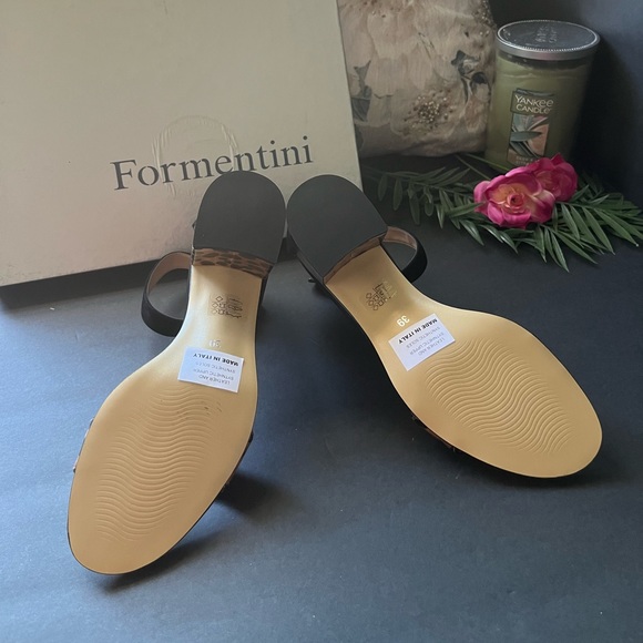 Formentini leather block heel sandals size 8 - Picture 7 of 7